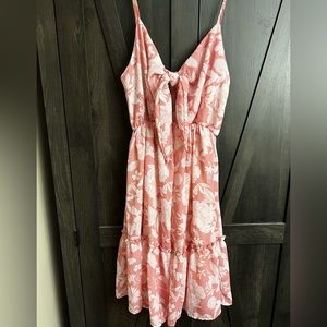 Women’s dress, pink lily!